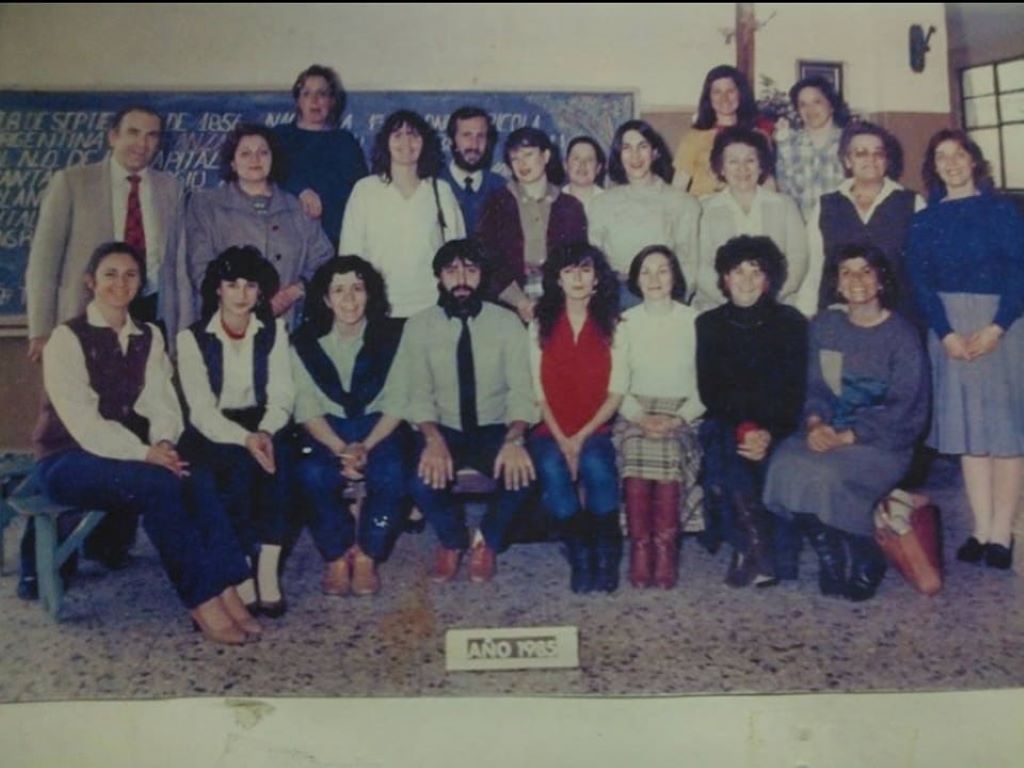 Profesores en 1985.