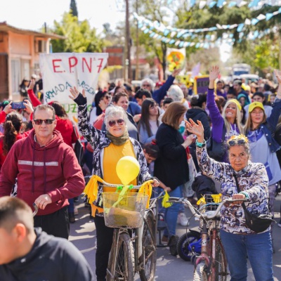 Más de 3000 chicos participaron de la primera bicicleteada de Villa Udaondo